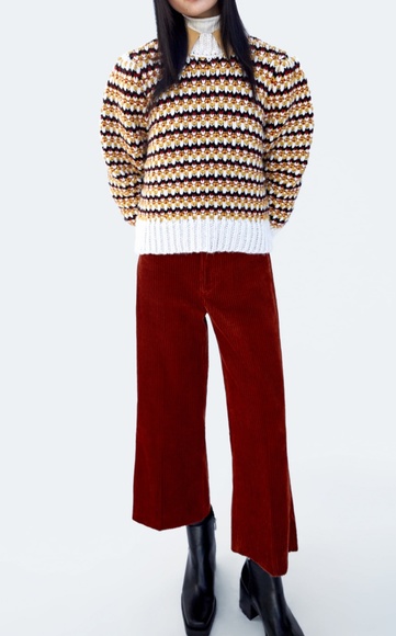 ZARA SQUARED ANKLE BOOTS WITH LUG SOLES - Picture 6 of 7